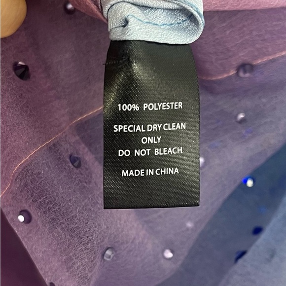 NWT Cynthia Rowley Rhinestone Tallulah Ombré Organza Maxi Dress Size Small - Picture 13 of 16